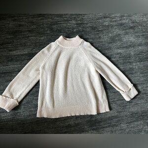 Cream faux turtle neck sweater